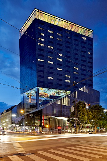 Der Design Tower im Herzen Wiens wird ab Sommer zu Österreichs größtem Innovationszentrum | © Uniqa | Foto: G. Menzl